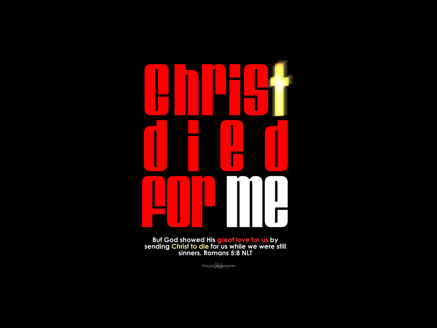 "Christ Died For Me" Inspirational Christian Wall Art