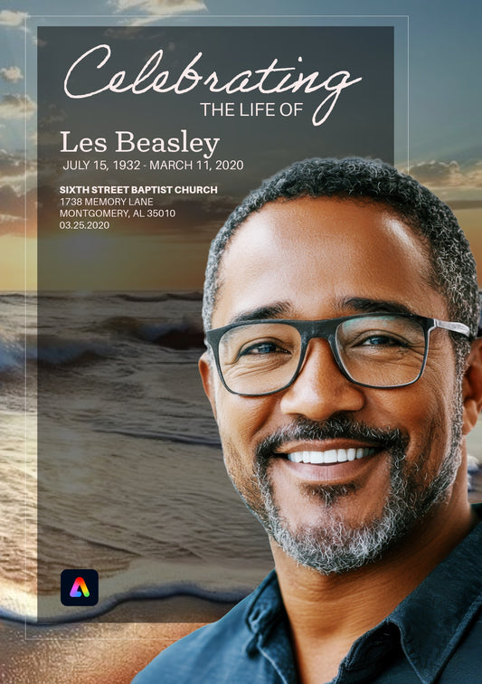 Memorial Essentials Template Bundle – Editable Funeral Program + Bookmark + Prayer Card | Adobe Express