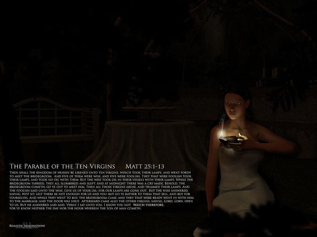 The Parable of the Ten Virgins - Free Christian Art Download