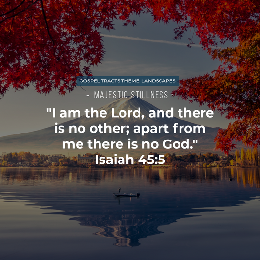 “Majestic Stillness” Gospel Tract (Isaiah 45:5, Landscape Theme)