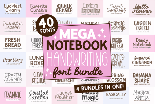 1,100+ Font Resource Mega Bundle