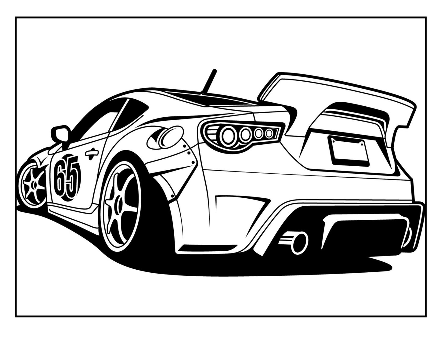 Vehicles: Coloring Book