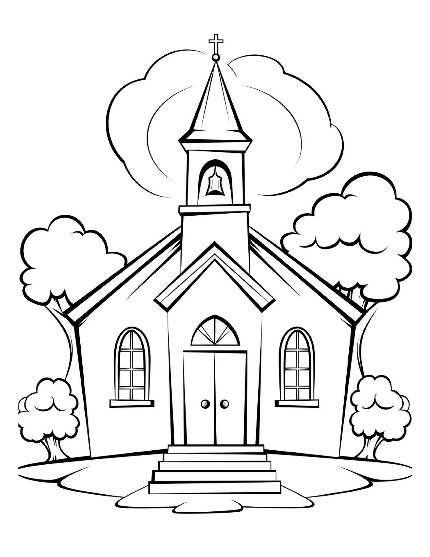 The Joyful Word: 120-Page Christian Bible Coloring Book for Kids