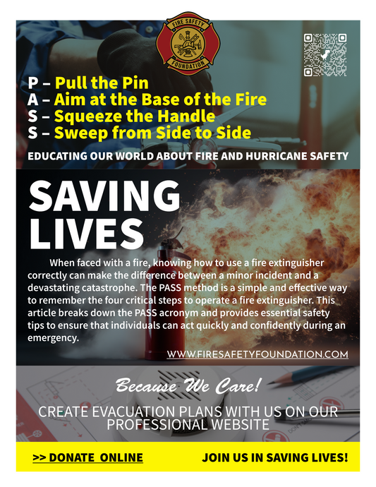 Fire Safety PASS Method Flyer – Free Download Product Description: