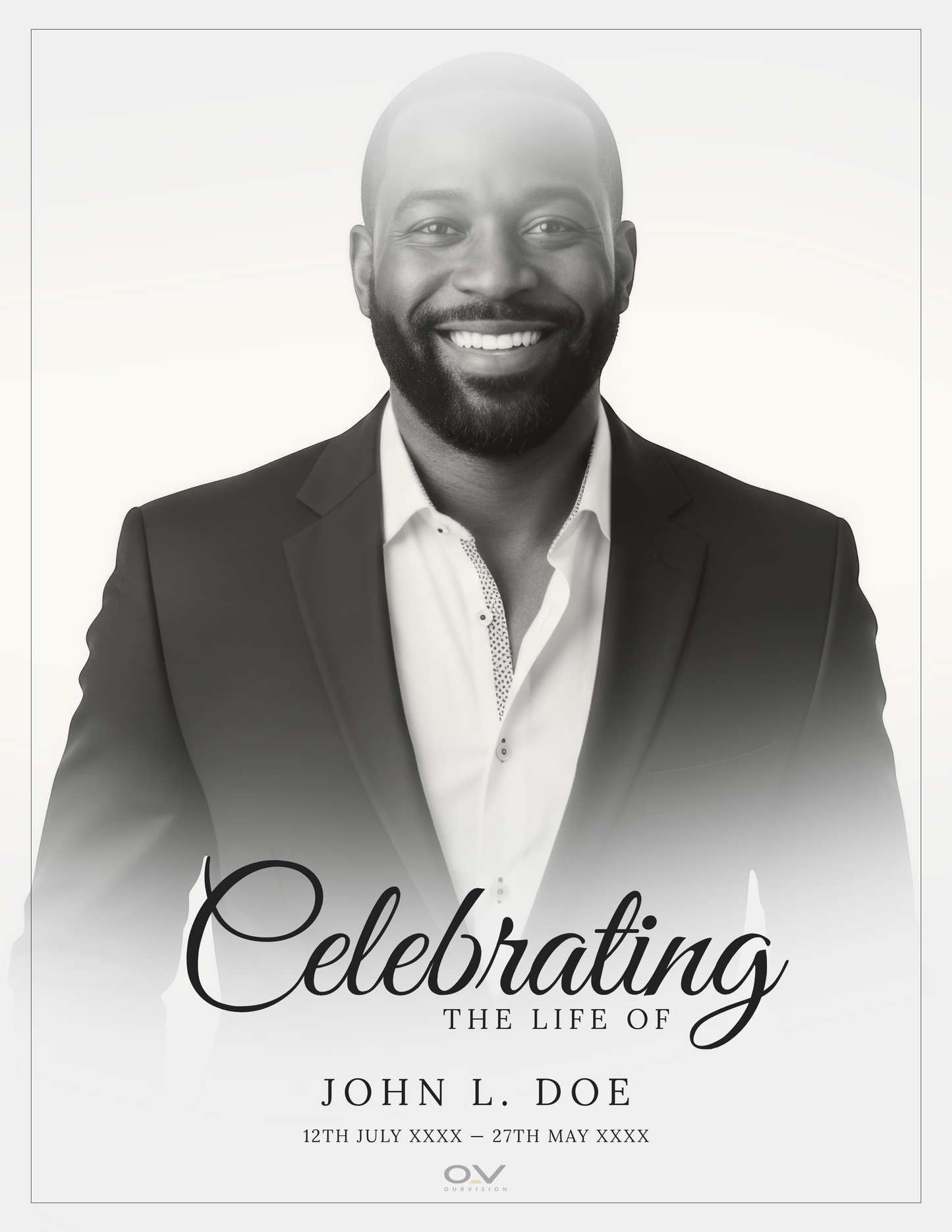Editable Celebration of Life Template (4 pgs.)