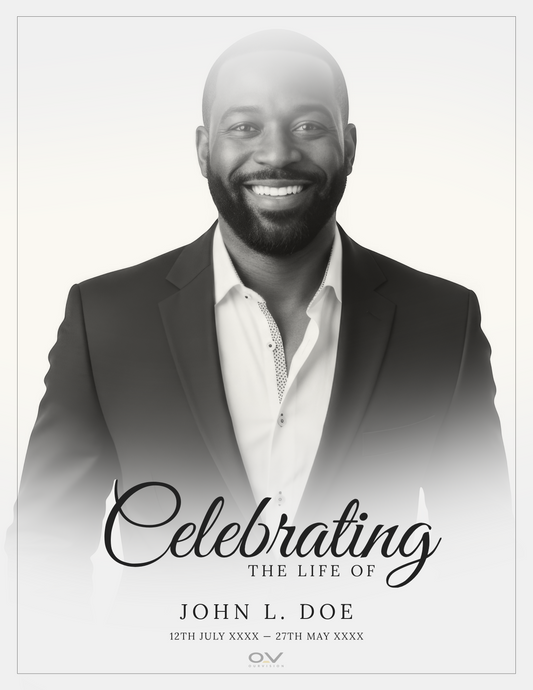 Editable Celebration of Life Template (4 pgs.)