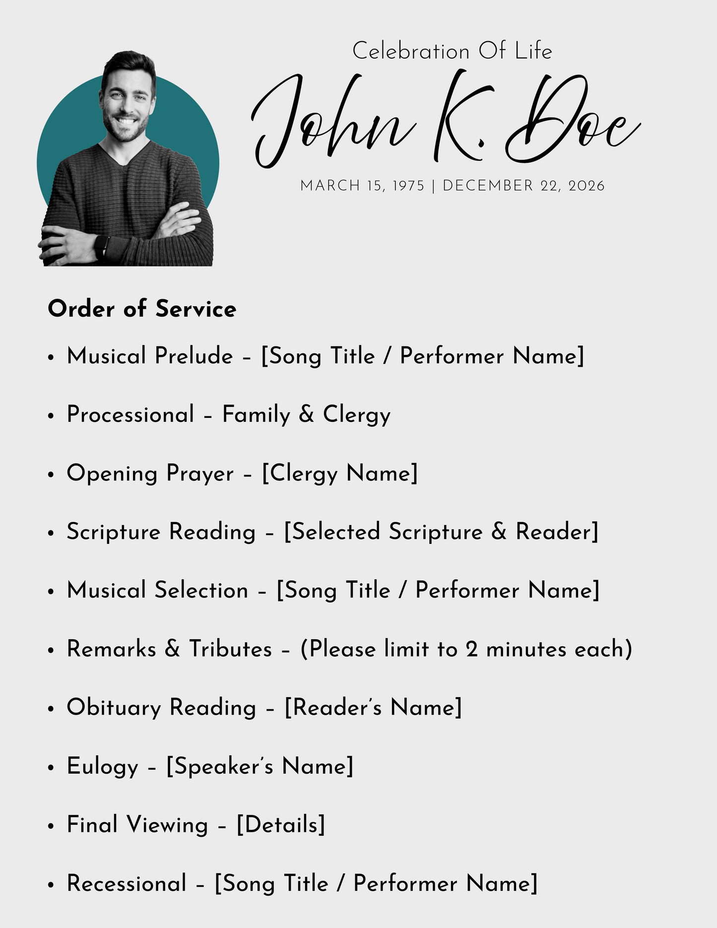 Memorial Starter Kit