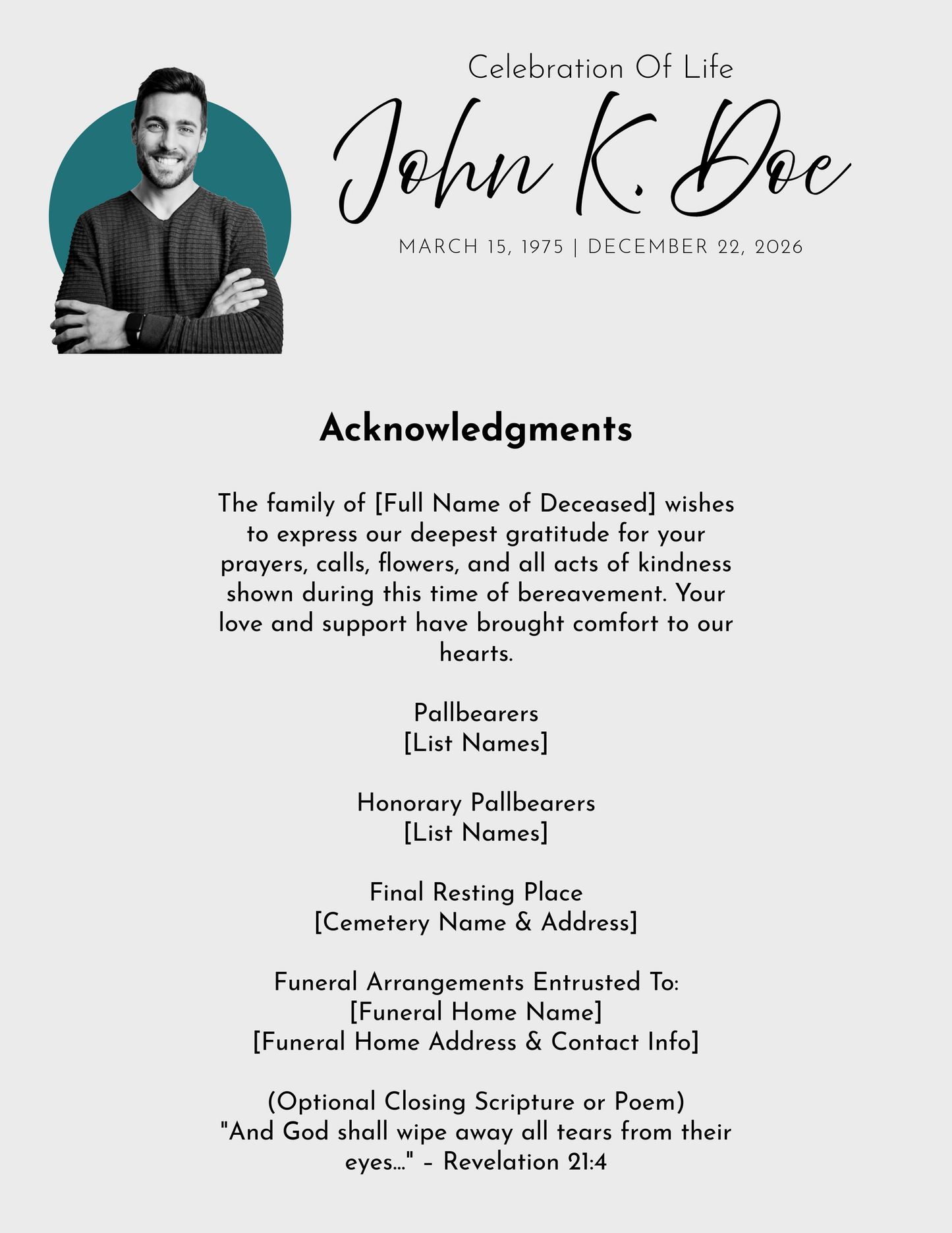 Memorial Starter Kit