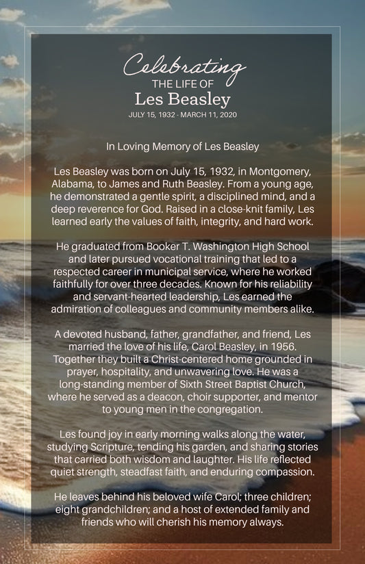 Full Memorial Branding Suite | 6-Piece Celebration of Life Design Package | Faith-Based Funeral Collection