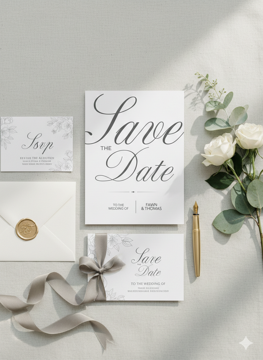 Editable Wedding Invitation Template (5" x 7") – Adobe Express | Elegant Script Design | Instant Download