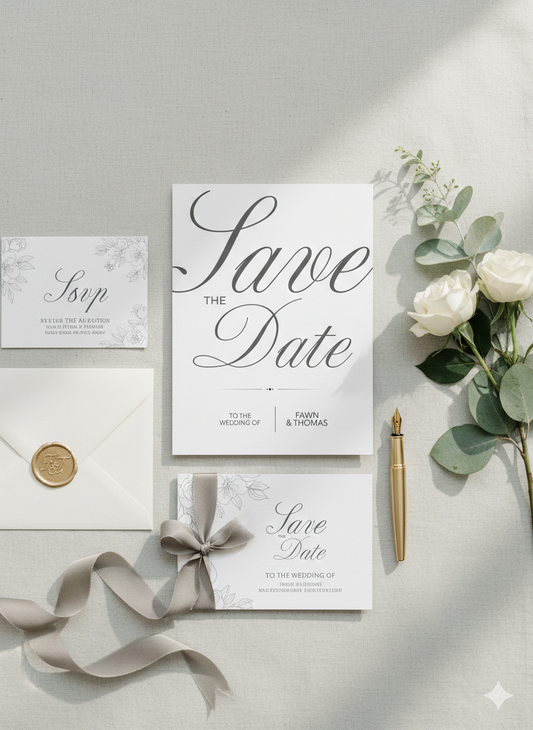 Editable Wedding Invitation Template (5" x 7") – Adobe Express | Elegant Script Design | Instant Download
