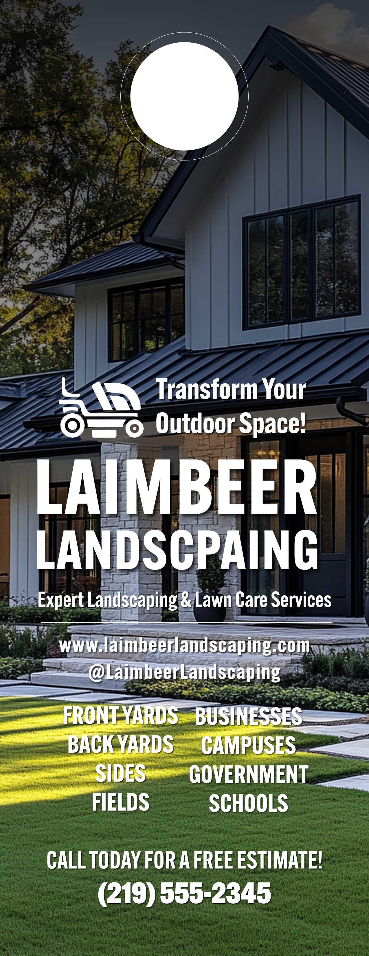 Editable Door Hanger Template for Local Businesses