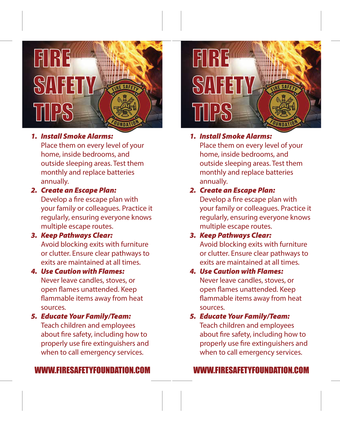 Fire Safety Tips