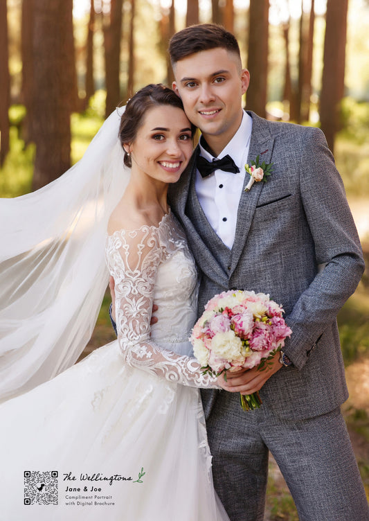 Portrait Template with Digital Wedding Brochure