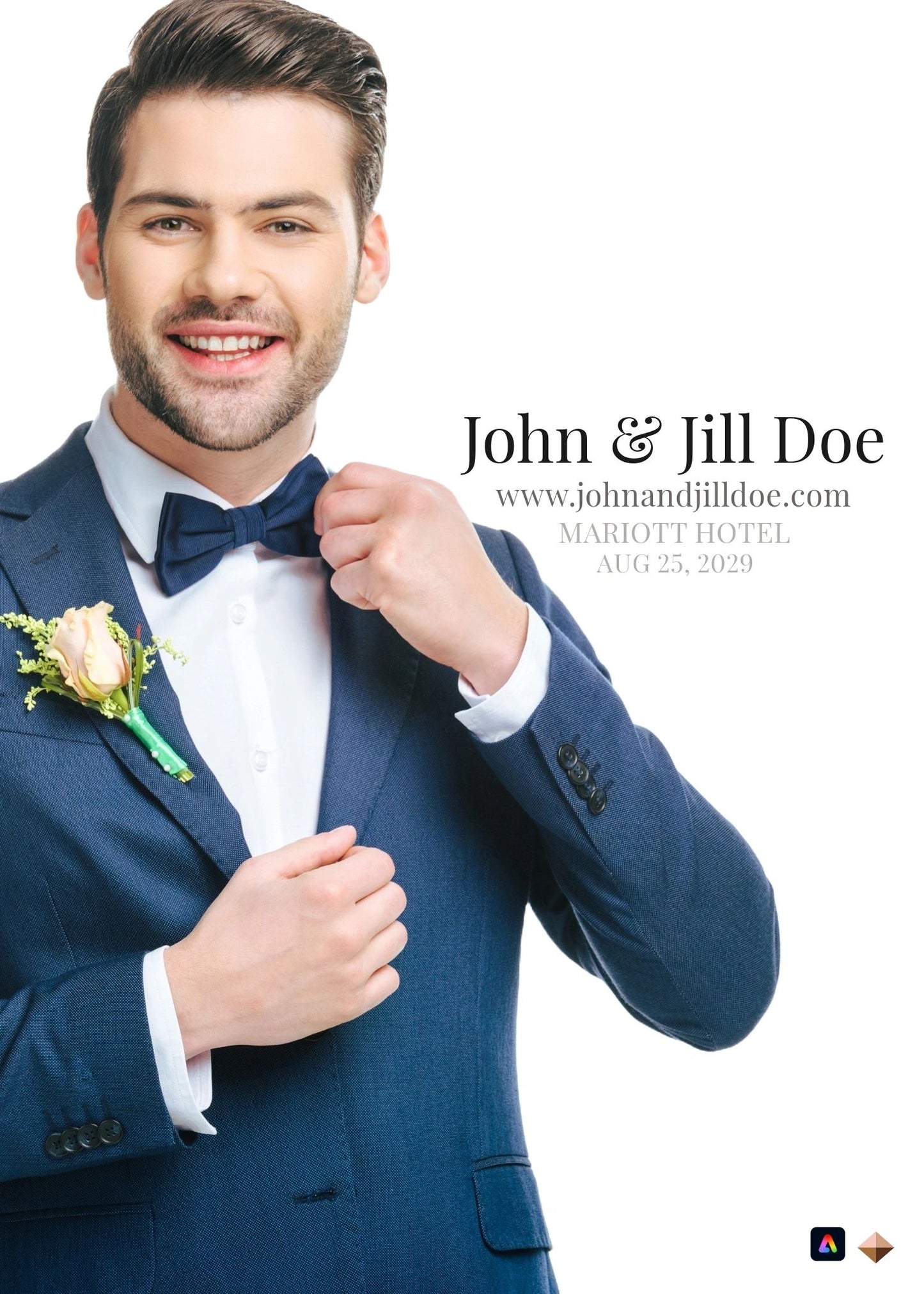 Custom Template for Weddings, Engagements, and Anniversaries