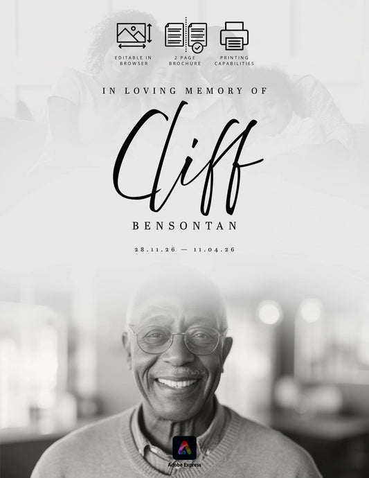 Custom Template for Funerals / Memorial