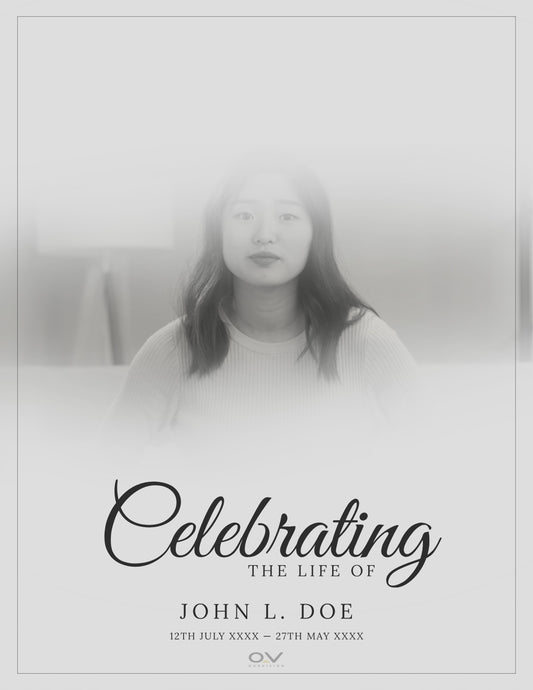 Premium 4-Page Funeral Brochure Bundle with Prayer Card & Digital Blessings Page – Adobe Express Editable