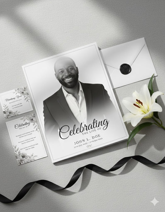 Editable Celebration of Life Template (4 pgs.)