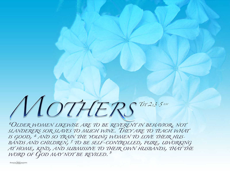 Godly Motherhood Scripture Art Set – Titus 2:3–5, Isaiah 49:15, Proverbs 29:17 (Free Download)